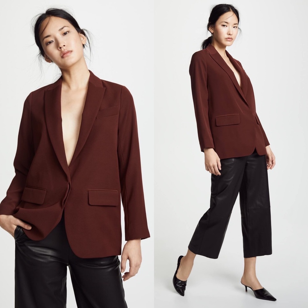 Vince Boyfriend Oversized Blazer in Jasper